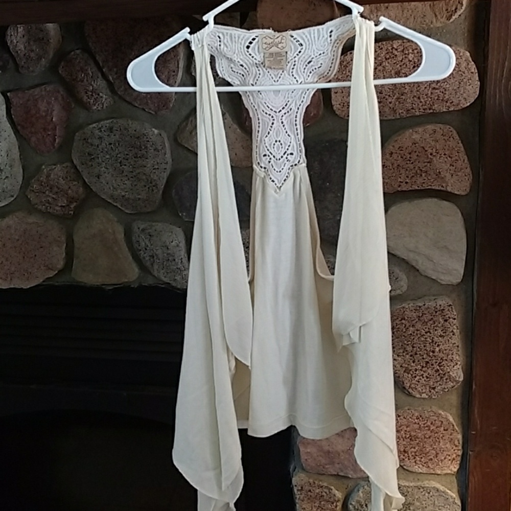 Cardigan vest by eyelash couture